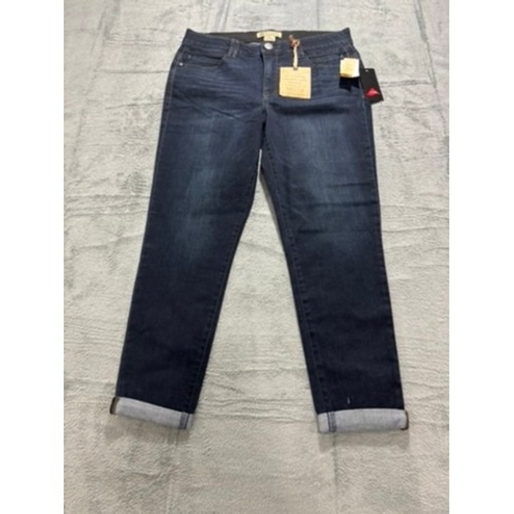 Democracy Ab Technology Freedom Ankle Skimmer Jeans Indigo Blue Womens 14 NEW - Picture 2 of 12